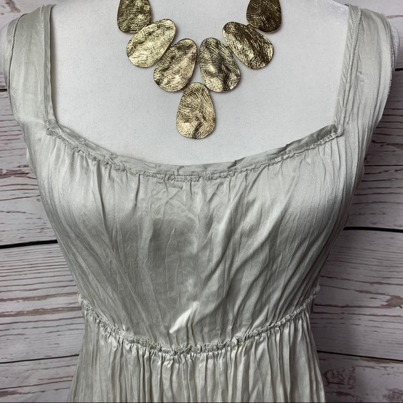 WHBM Pleated Waist Babydoll Tank - Picture 3 of 6